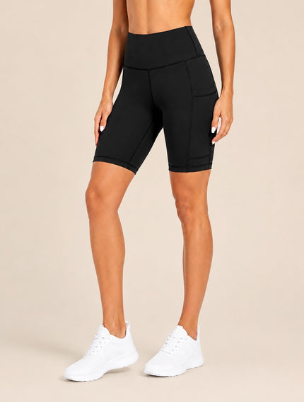 Women's High Waisted Yoga Shorts with Pockets 8