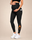 Women's Maternity Fleece Lined Leggings with Pockets