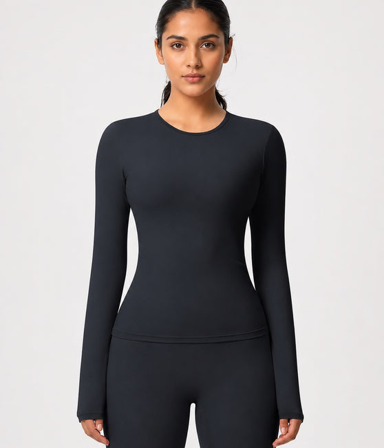 Studio Women's Slim-Fit Long Sleeve T-Shirt