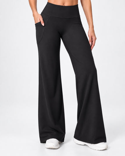 Women's High Waisted Wide Leg Yoga Pants with Pockets