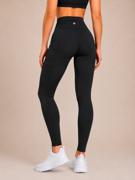 Women's Maternity Fleece Lined Leggings with Pockets