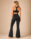 M2M STYLE Women's High Waisted Flare Leggings with Pockets