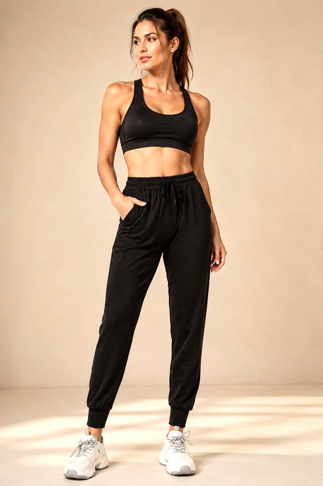 M2M STYLE Women's Lightweight Joggers with Pockets
