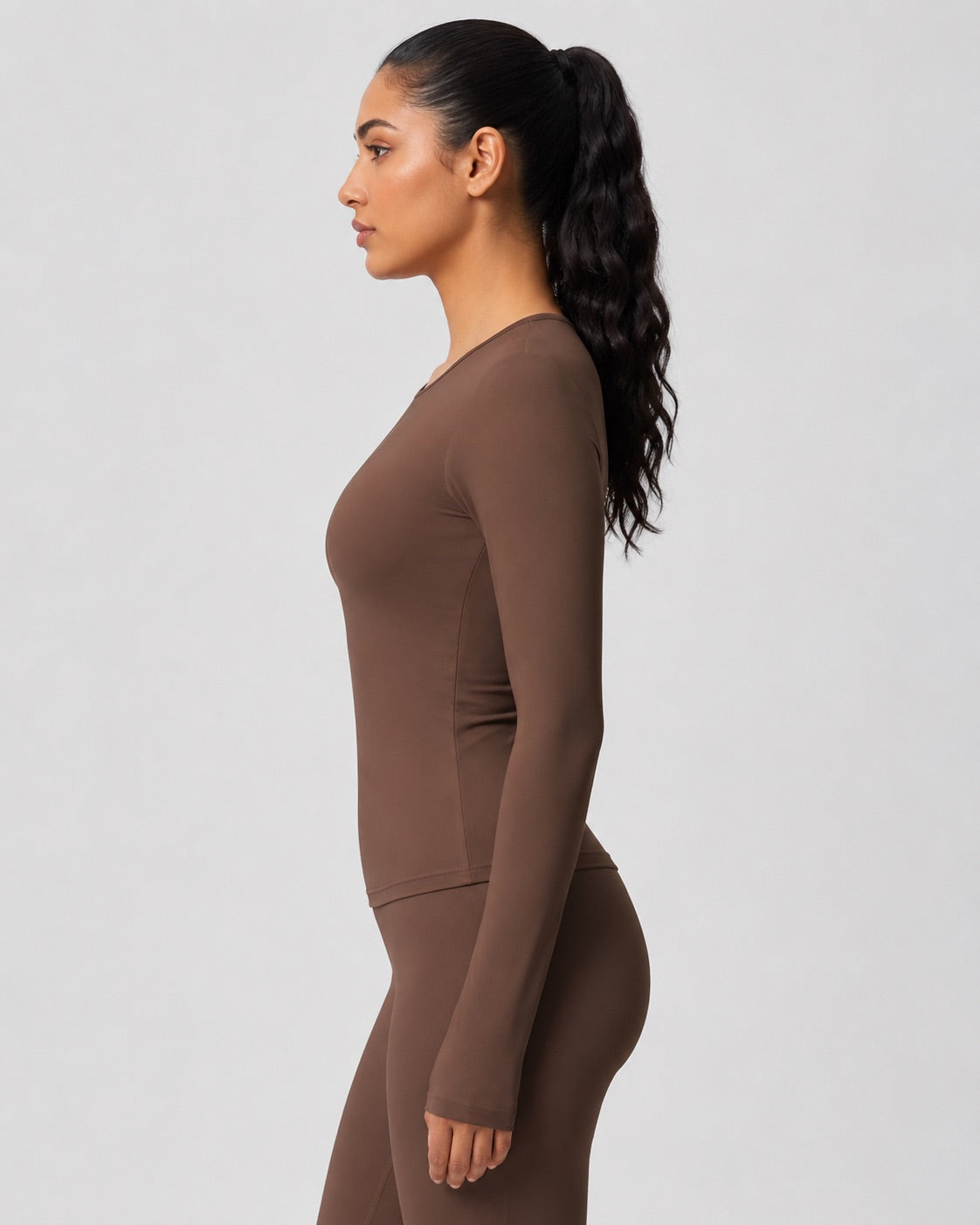 Studio Women's Slim-Fit Long Sleeve T-Shirt