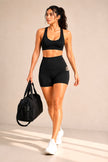 M2M STYLE Women's High Waisted Yoga Shorts with Pockets 5