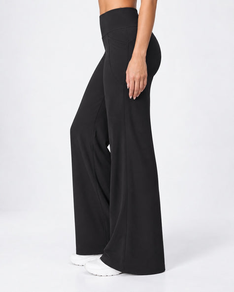 Women's High Waisted Wide Leg Yoga Pants with Pockets