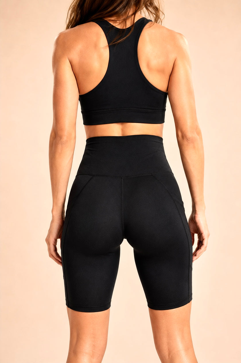 M2M STYLE Women's High Waisted Yoga Shorts with Pockets 8