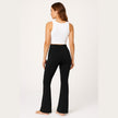 M2M STYLE Women's Crossover Flare Leggings with Pockets