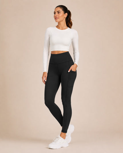 Women's High Waisted Leggings with Pockets, 25