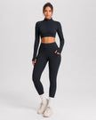 Studio Women's High Waisted Leggings, Side Pocket