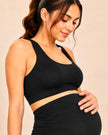 M2M STYLE Women's Maternity Leggings - Over-the-Belly Support with Pockets