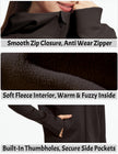 M2M STYLE Women’s Fleece Zip Up Hoodie Jacket with Pockets & Thumbholes
