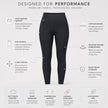 Studio Women's High Waisted Leggings, Side Pocket