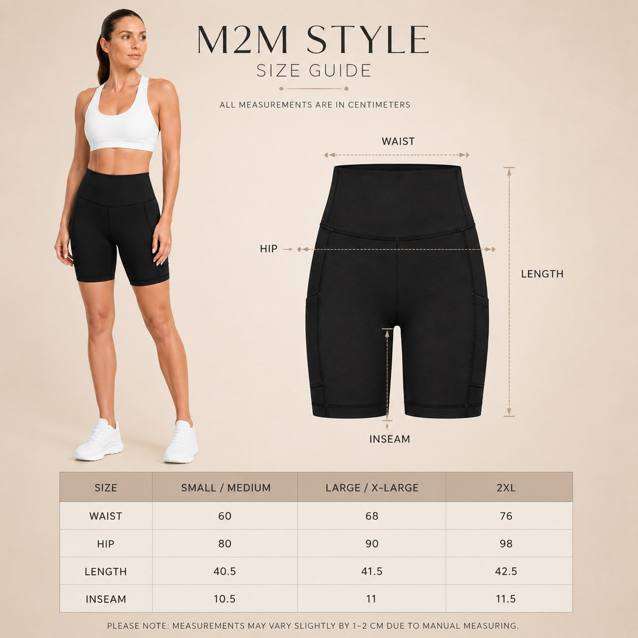 M2M STYLE Women's High Waisted Yoga Shorts with Pockets 5