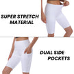 M2M STYLE Women's High Waisted Yoga Shorts with Pockets 8