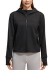 M2M STYLE Women’s Fleece Zip Up Hoodie Jacket with Pockets & Thumbholes