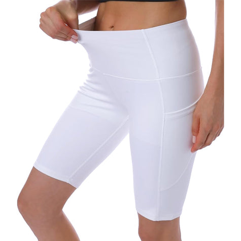 Women's High Waisted Yoga Shorts with Pockets 8