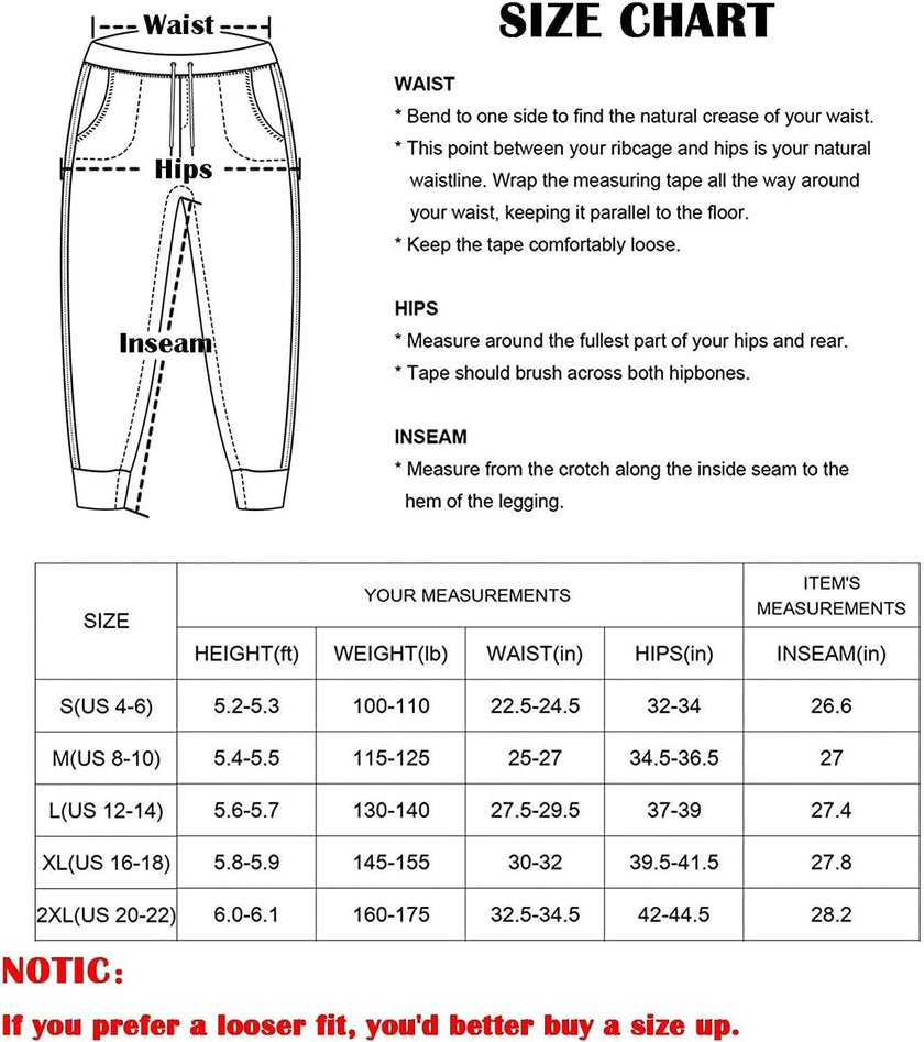 M2M STYLE Women's Lightweight Joggers with Pockets