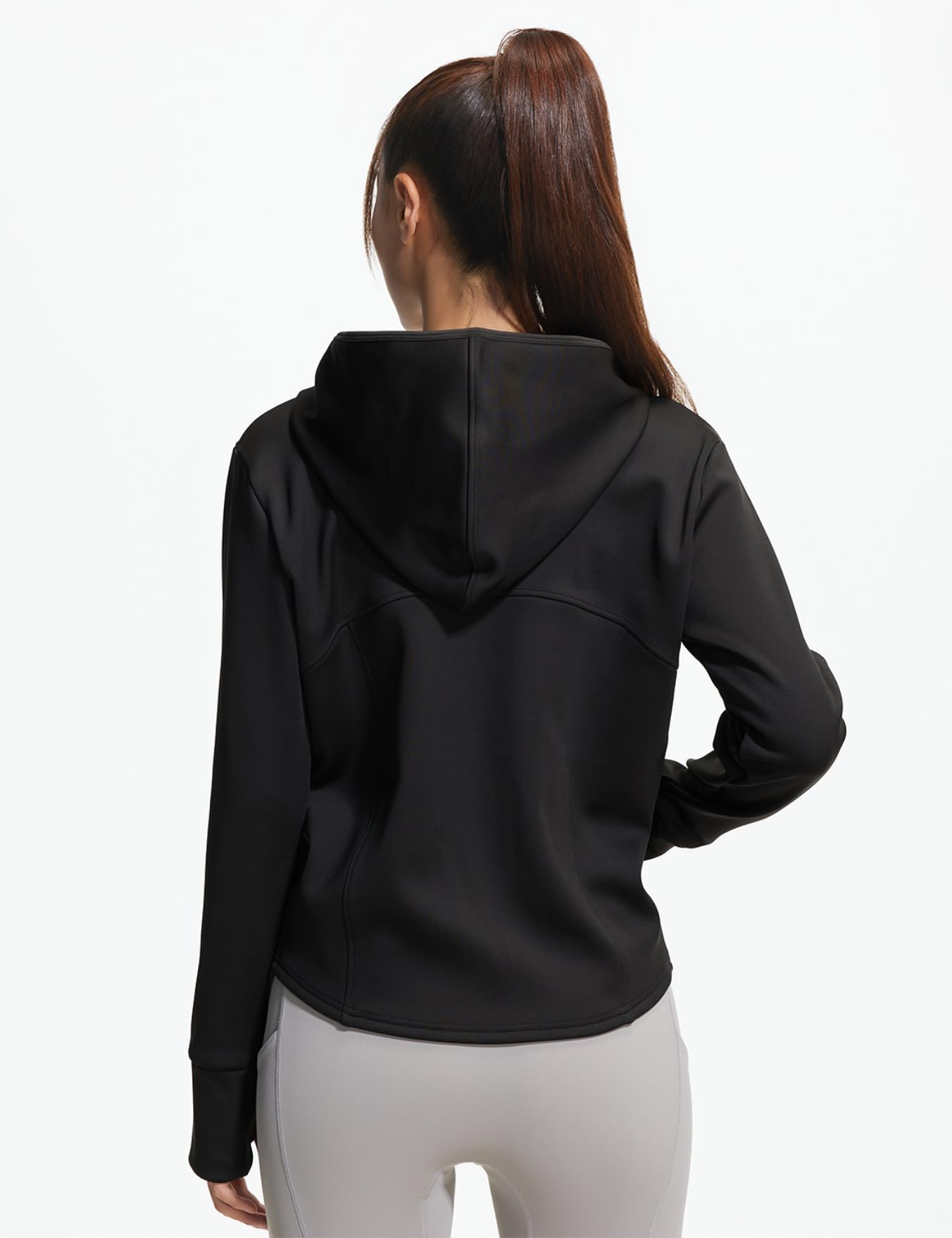M2M STYLE Women’s Fleece Zip Up Hoodie Jacket with Pockets & Thumbholes
