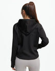 M2M STYLE Women’s Fleece Zip Up Hoodie Jacket with Pockets & Thumbholes